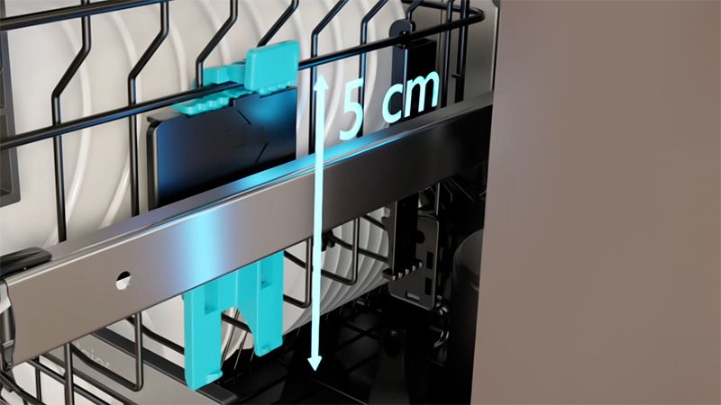 EasyClick: höhenverstellbarer Oberkorb