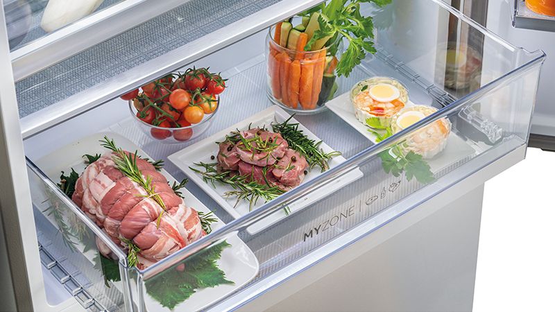 Passe die Temperatur des Kühlfachs mit einer Berührung an Deine Bedürfnisse an