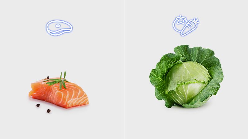 The food you choose at the temperature you choose