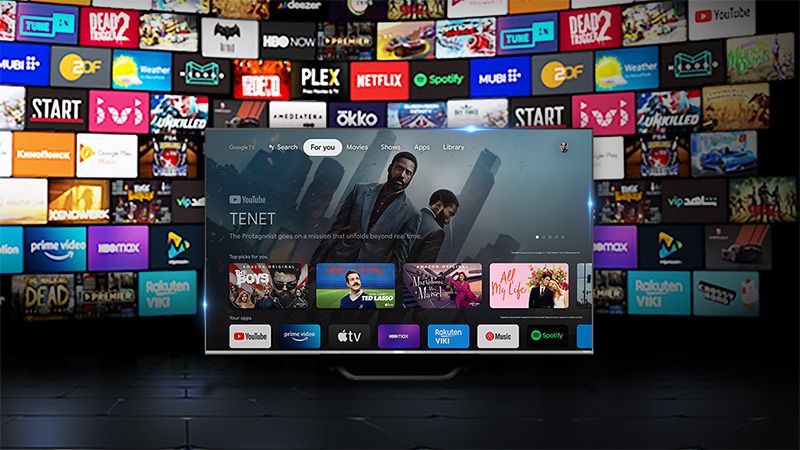 Google TV e telecomando smart